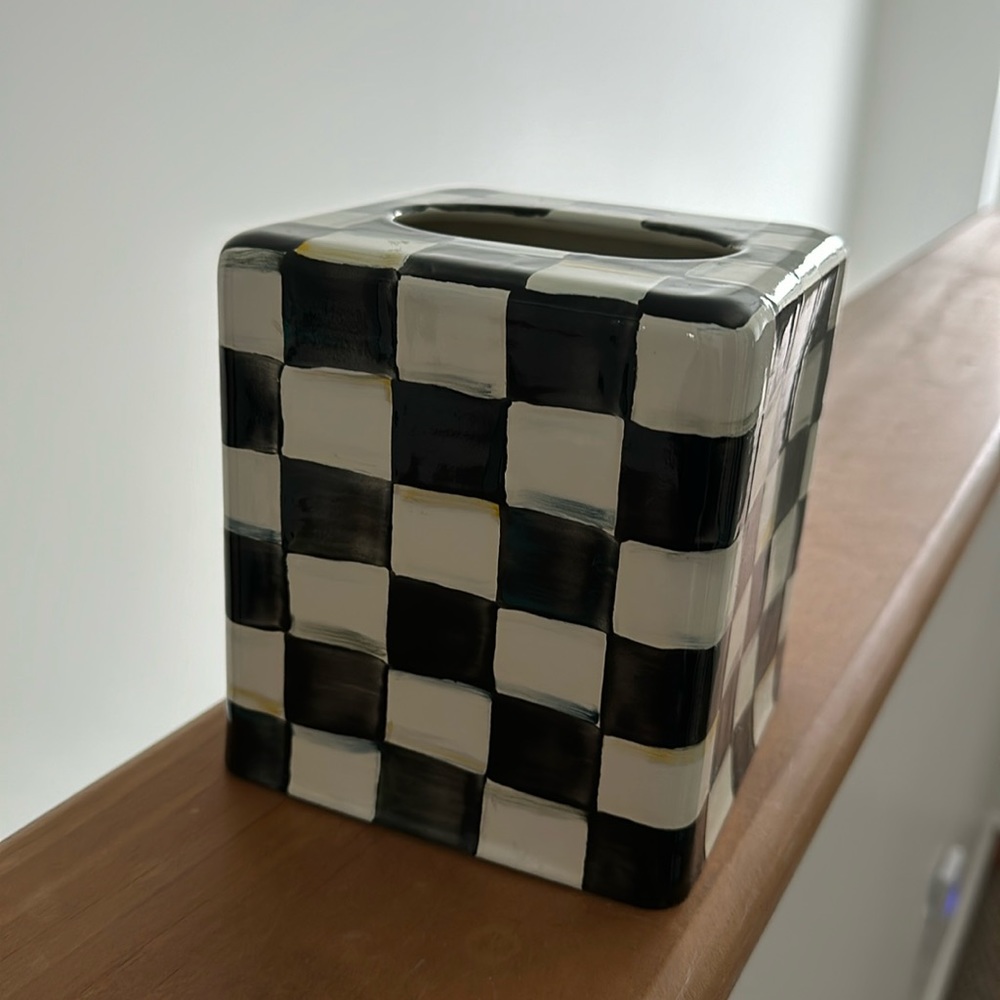 Mackenzie Childs tissue box cover
